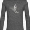 Icebreaker Hauts Fonctionnels T-Shirt Fonctionnel Tech Lite II Skiing Yeti Homme Gris Chiné