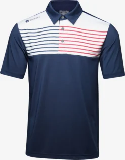 Polos T-Shirt Fonctionnel Homme Bleu Marine