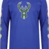 Nike Hauts Fonctionnels T-Shirt Fonctionnel Milwaukee Bucks Homme Bleu
