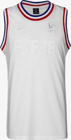 Nike Débardeurs T-Shirt Fonctionnel FFF Frankreich Homme Blanc Cassé