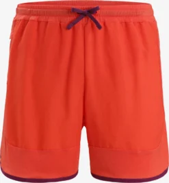 Icebreaker Shorts Regular Pantalon De Sport ZoneKnit Homme Rouge Orangé