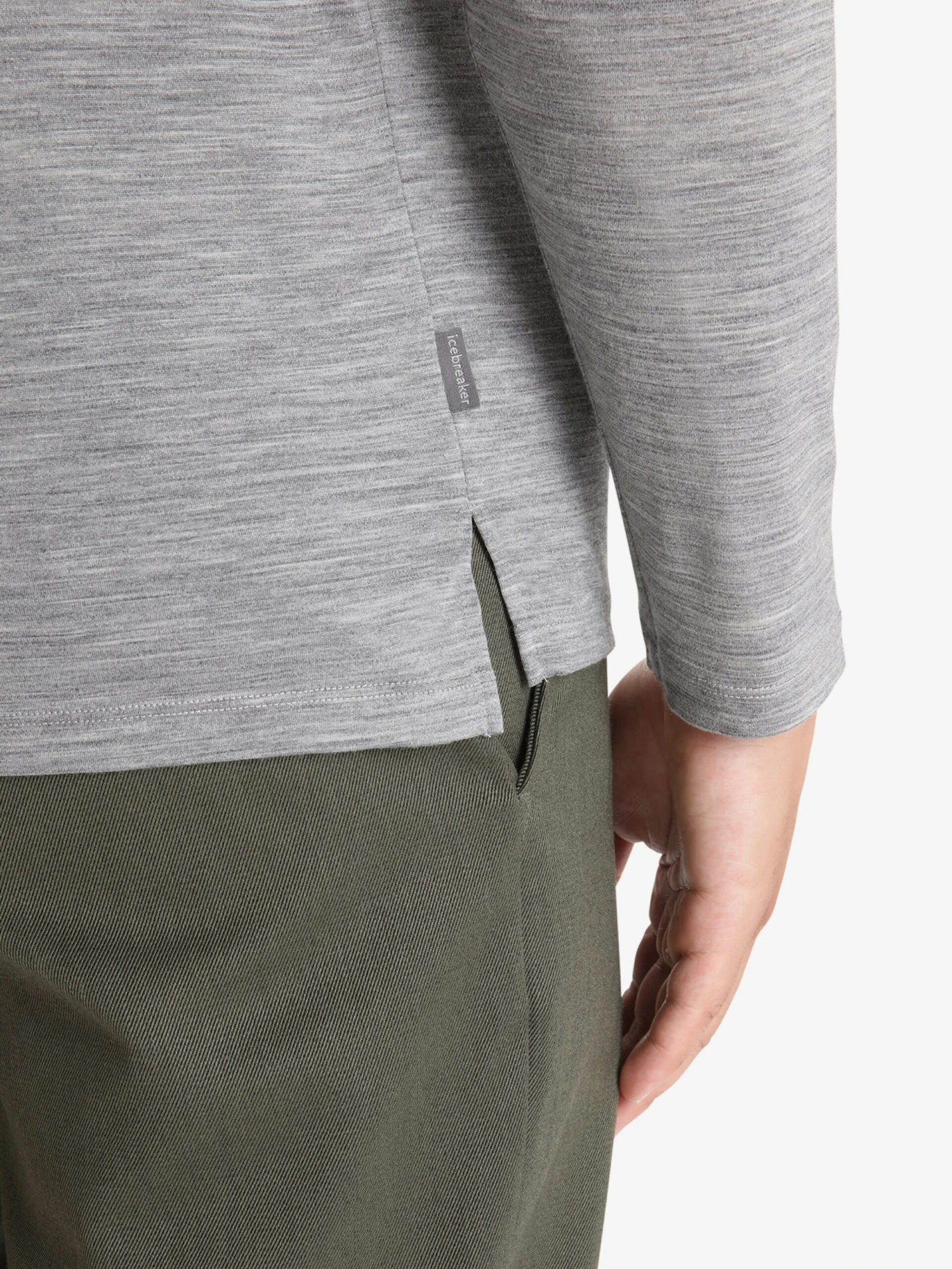 Icebreaker Hauts Fonctionnels T-Shirt Fonctionnel Sphere II Homme Gris Chiné 6 Icebreaker Hauts Fonctionnels T-Shirt Fonctionnel Sphere II Homme Gris Chiné – Image 6