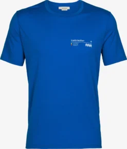 Icebreaker T-Shirts T-Shirt Fonctionnel M Tech Lite II SS Tee Alpine Zone Homme Bleu