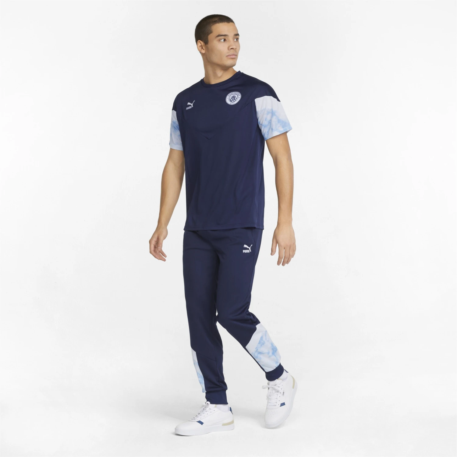 Puma Pantalons Dentraînement Effilé Pantalon De Sport Man City Homme Bleu Nuit / Bleu Clair 5 Puma Pantalons Dentraînement Effilé Pantalon De Sport Man City Homme Bleu Nuit / Bleu Clair – Image 5