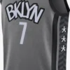 Jordan Débardeurs T-Shirt Fonctionnel Kevin Durant Brooklyn Nets Homme Gris