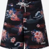 Oakley Bermudas De Bain Regular Boardshorts TROPICAL BLOOM 18 Homme Noir