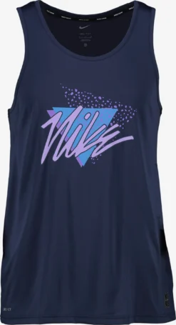 Débardeurs T-Shirt Fonctionnel Homme Bleu Foncé