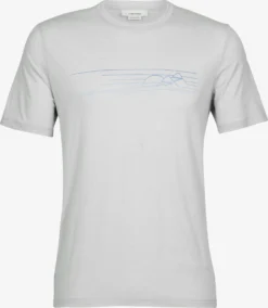 Icebreaker T-Shirts T-Shirt Fonctionnel Tech Lite II Homme Gris Clair