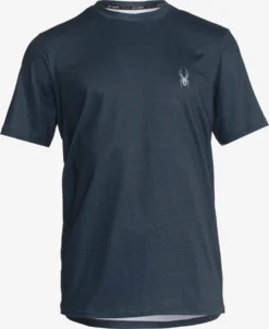 Spyder Hauts De Sport T-Shirt Fonctionnel Homme Bleu Nuit