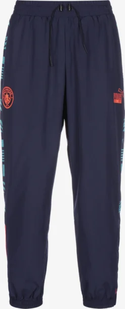 Puma Pantalons Dentraînement Effilé Pantalon De Sport Manchester City Homme Bleu / Bleu Foncé