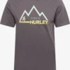 HURLEY T-Shirts T-Shirt Fonctionnel EXPLORE MOUNTAIN Homme Gris Foncé