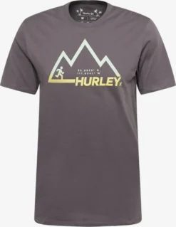 HURLEY T-Shirts T-Shirt Fonctionnel EXPLORE MOUNTAIN Homme Gris Foncé