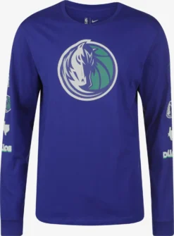 Nike Hauts Fonctionnels T-Shirt Fonctionnel Dallas Mavericks Homme Bleu Foncé